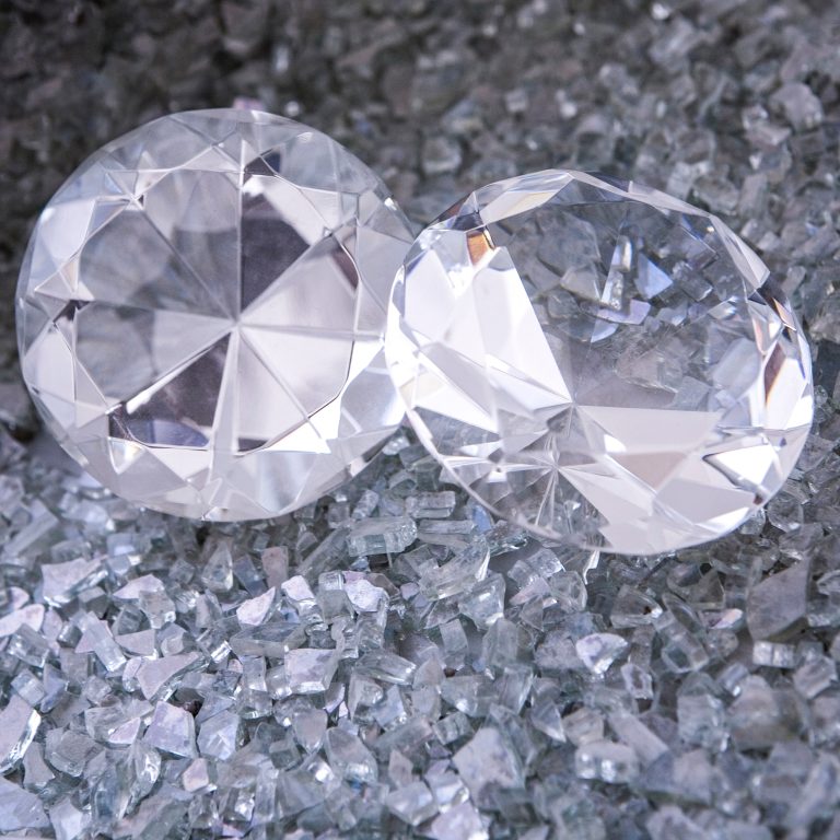 Image of two loose diamonds